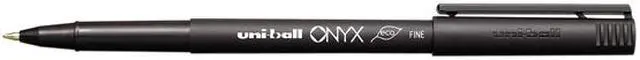 Alt view image 2 of 5 - Uni-ball ONYX Stick Roller Ball Pen, Fine 0.7mm Black Ink 72/Pack