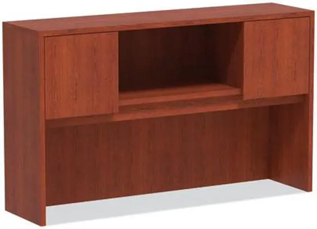 Alt view image 2 of 3 - Alera - VA286015MC - Alera Valencia Series Hutch with Doors, 58 7/8w x 15d x 35 1/2h, Medium Cherry