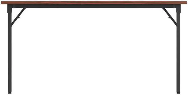 Alt view image 2 of 4 - Lorell Training Table, Folding, 60"X18"X30" , Mahogany (LLR60747)