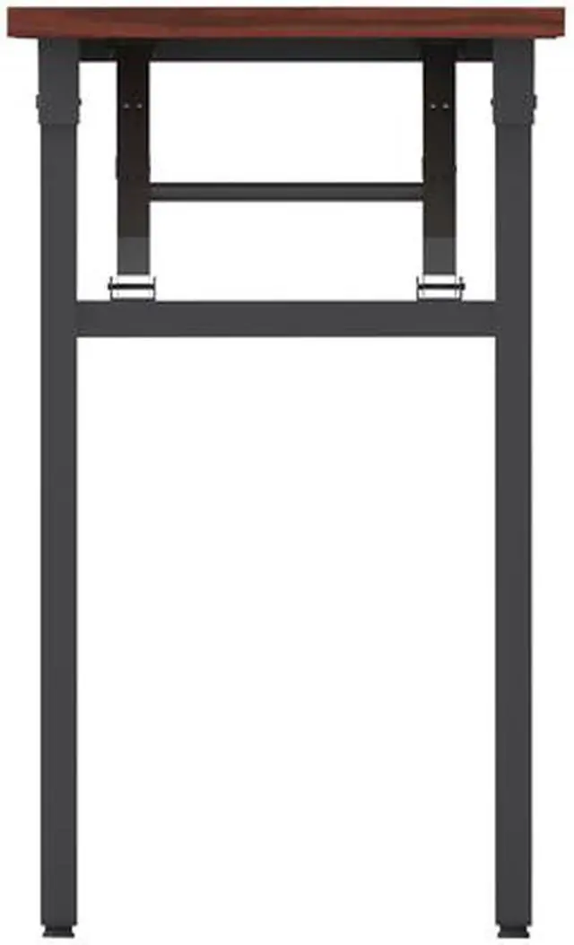 Alt view image 3 of 4 - Lorell Training Table, Folding, 60"X18"X30" , Mahogany (LLR60747)