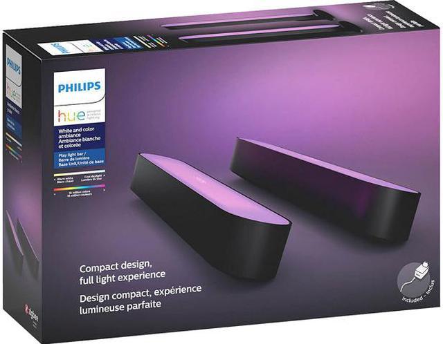 Philips Hue Play White  Color Smart Light, Pack Base kit, Hub  Required/Power Supply Included (Works with Amazon Alexa, Apple Homekit   Google Home)