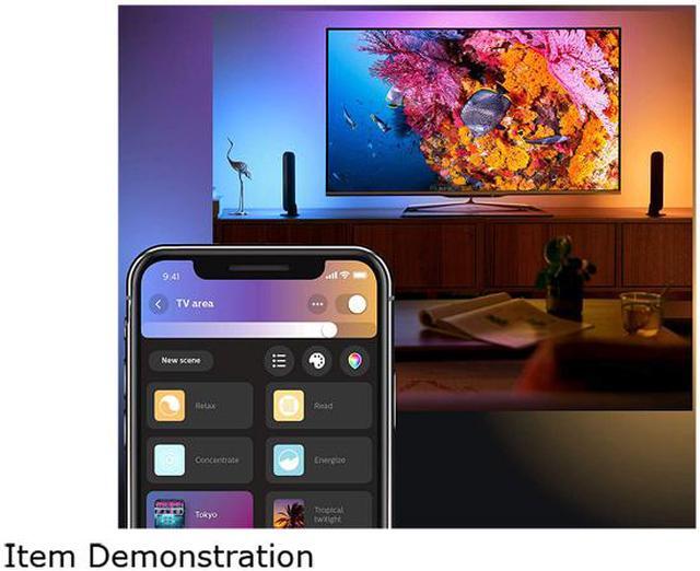 Alt view image 9 of 11 - Philips Hue Play Ambiance Smart LED Bar Light - White