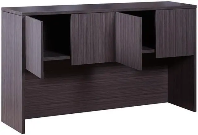 Alt view image 2 of 2 - Boss Hutch With Doors, Driftwood 71*15*36