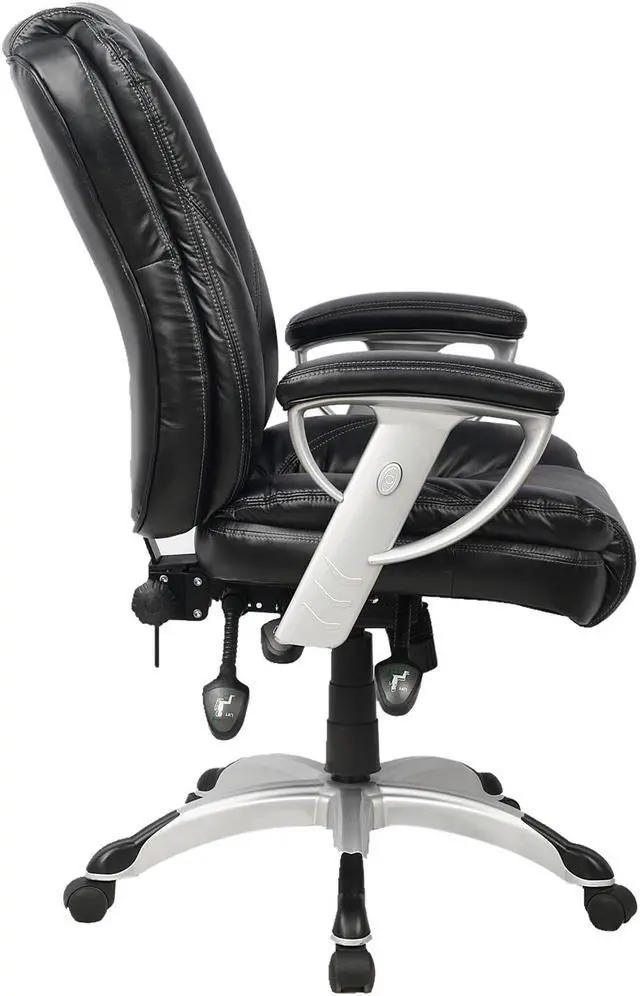 Alt view image 3 of 4 - TygerClaw TYFC2207 Executive High Back PU Leather Office Chair
