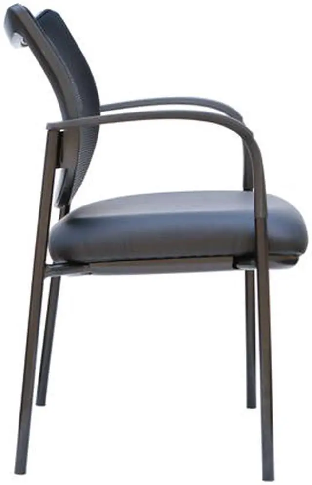 Alt view image 4 of 4 - TygerClaw TYFC2321 Mesh Mid Back and Fabric Seat Guest Chair