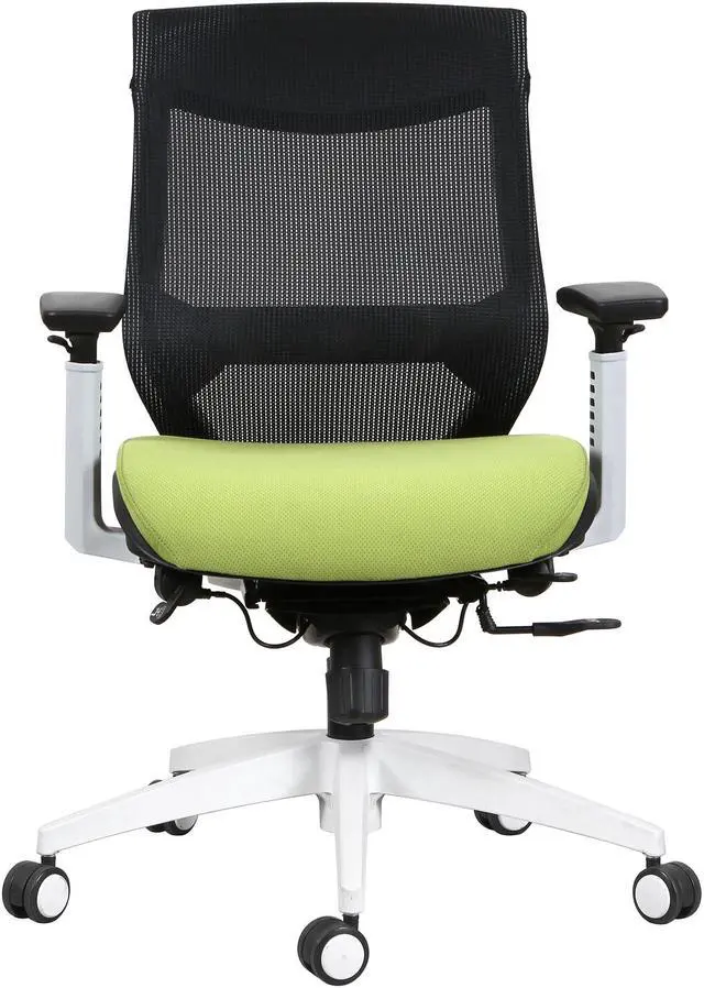 Alt view image 2 of 4 - TygerClaw TYFC2322 Mesh Mid Back and Fabric Seat Office Chair