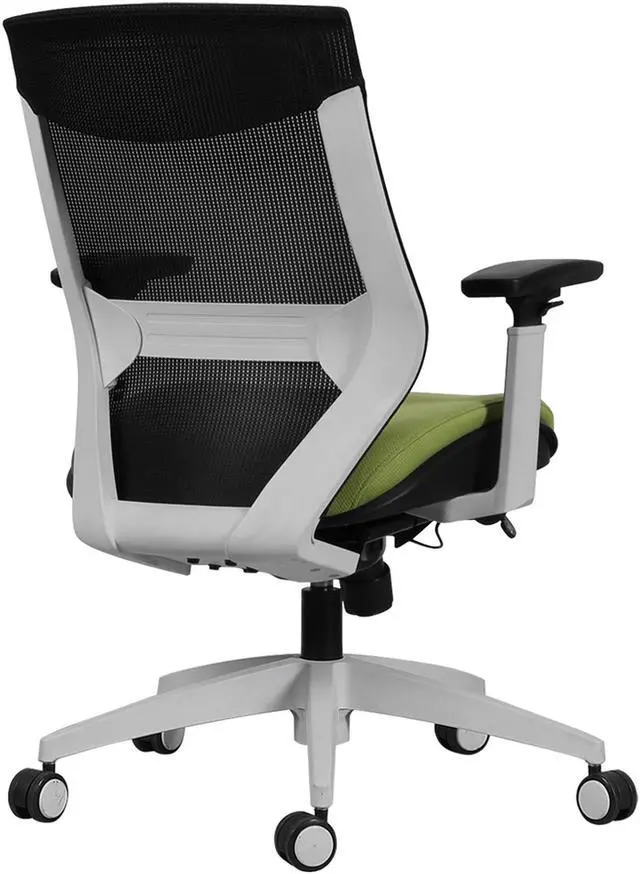 Alt view image 4 of 4 - TygerClaw TYFC2322 Mesh Mid Back and Fabric Seat Office Chair