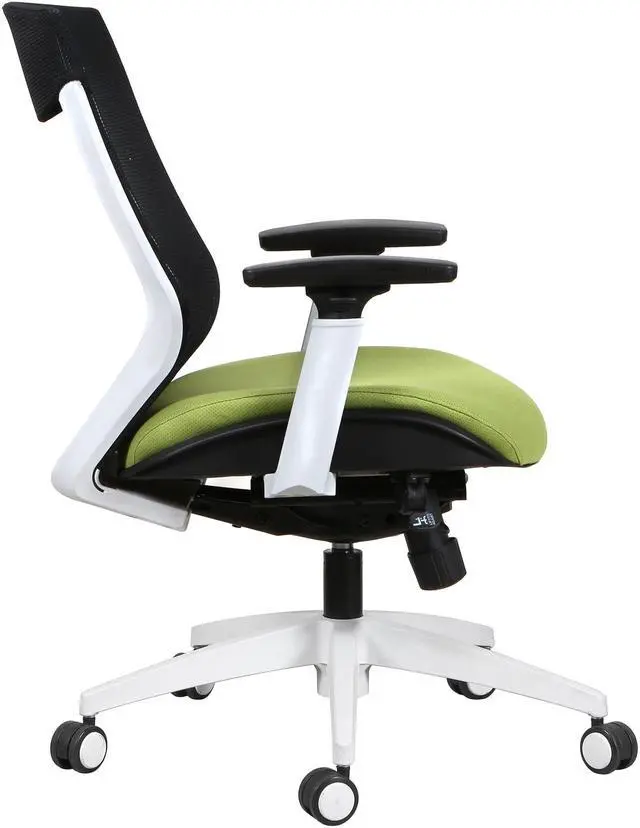 Alt view image 3 of 4 - TygerClaw TYFC2322 Mesh Mid Back and Fabric Seat Office Chair