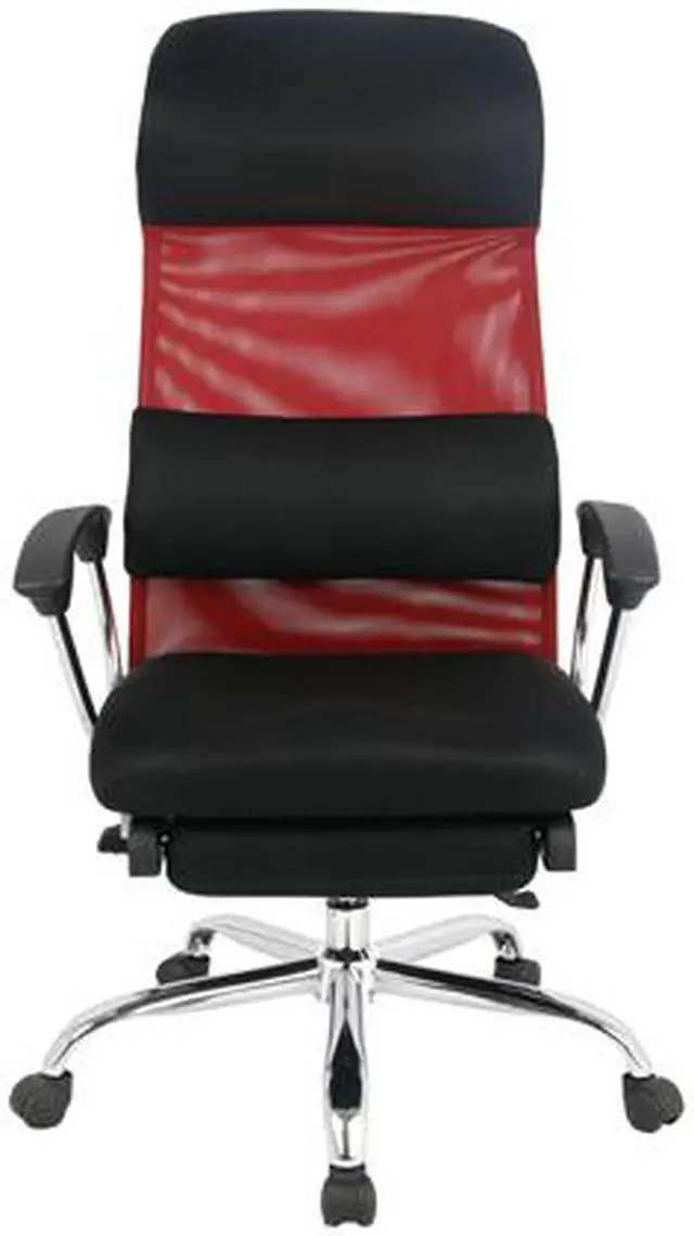 Alt view image 2 of 6 - TygerClaw Ergonomic High Back Mesh Office Chair with Headrest (Red) TYFC22016