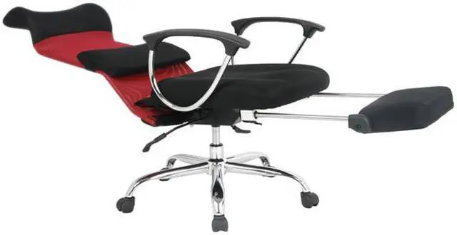 Alt view image 5 of 6 - TygerClaw Ergonomic High Back Mesh Office Chair with Headrest (Red) TYFC22016