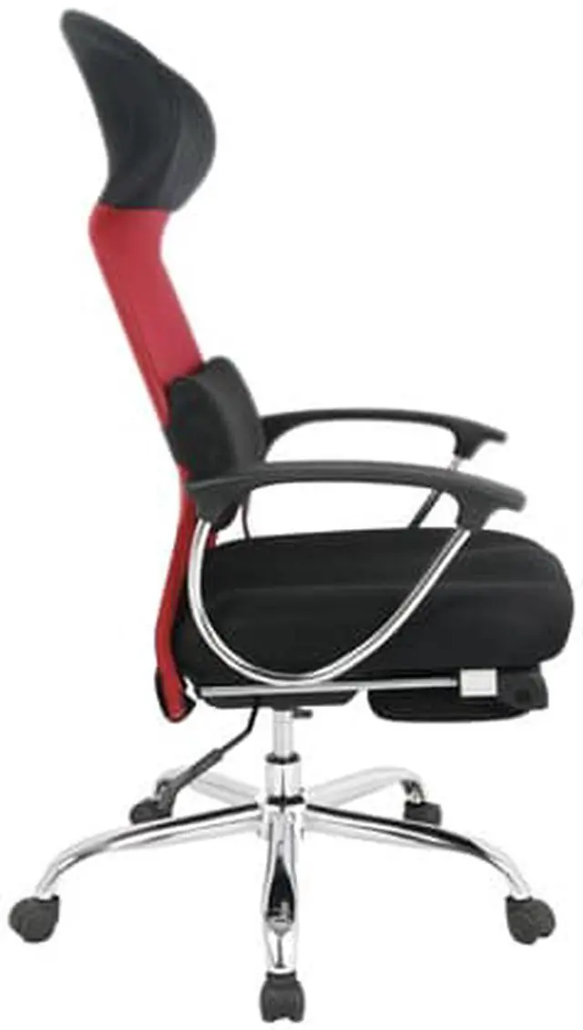 Alt view image 3 of 6 - TygerClaw Ergonomic High Back Mesh Office Chair with Headrest (Red) TYFC22016