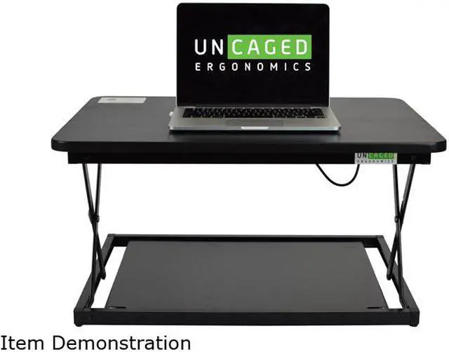 Alt view image 3 of 7 - CHANGEdesk Mini Desktop Standing Desk Converter - Adjustable Height Standing Desk Riser for sitting or standing Portable Standing Desk extender Stand Up Desk Riser Sit Stand Desk Converter for laptops