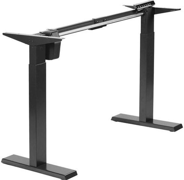 vivo Black Electric Single Motor Stand Up Height Adjustable Desk Frame