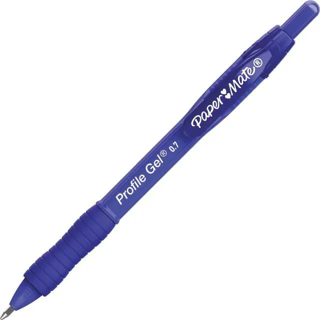 Main image of Paper Mate Profile Gel 0.7mm Retractable Pen - Retractable - Blue - 1 Dozen  2095472
