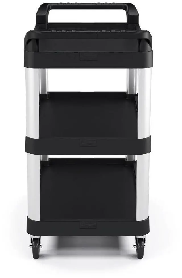 Alt view image 3 of 3 - Suncast Commercial Three Shelf Service Cart 20" x 40" (RC2040)