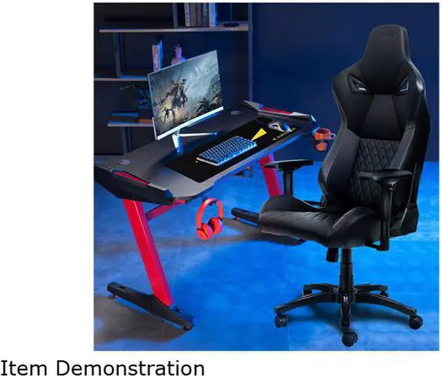 Alt view image 5 of 6 - KARNOX Legend TR Racing Style Gaming Office Chair with Adjustable Height and Arm Rests, Ergonomic 155° Reclining, Locking High Back with Integrated Headrest (Black)