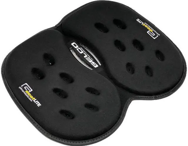 Main image of G Seat LITE Travel Gel &Foam Cushion | Back Pain, Sciatica & Pressure Relief | Relieves Tailbone Discomfort, Promotes Healthy Posture| Ergonomic Comfort | Car, Airplane and Travel Comfort  (Black)
