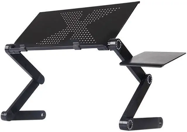 Main image of Laptop Desk Foldable Table Stand Bed Tray with Extra Mouse Pad Side