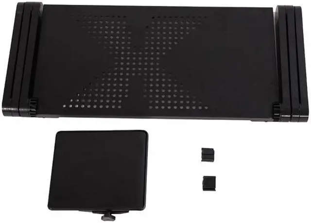 Alt view image 6 of 7 - Laptop Desk Foldable Table Stand Bed Tray with Extra Mouse Pad Side