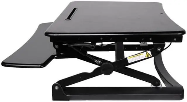 Alt view image 2 of 3 - TygerClaw TYDS13015 Ergonomic Sit-Stand Desktop Workstation Stand (Black)