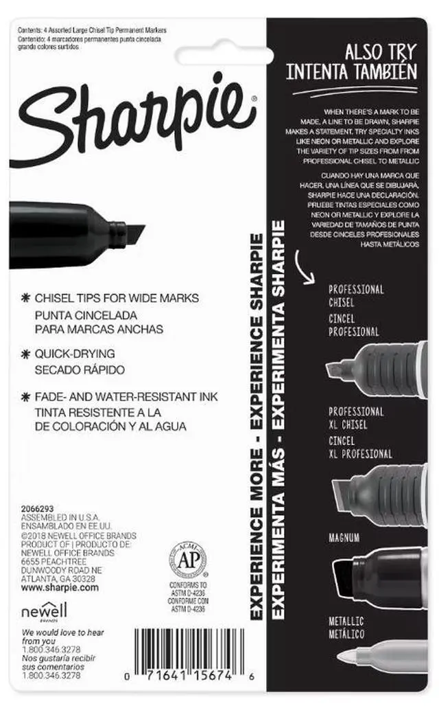 Alt view image 3 of 3 - Sanford Sharpie King-Size Permanent Markers