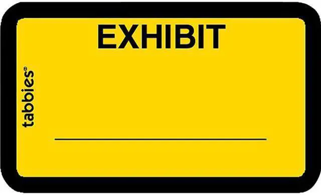 Main image of Tabbies Color-coded Legal Exhibit Labels