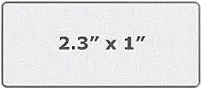 Main image of Cognitive TPG 03-02-1656 Thermal Transfer Label, Die-cut Rectangular, 2.3" x 1", Gap/Perforated, Permanent Adhesive, 4.25" OD, 1685 Labels/Roll - 1 Roll