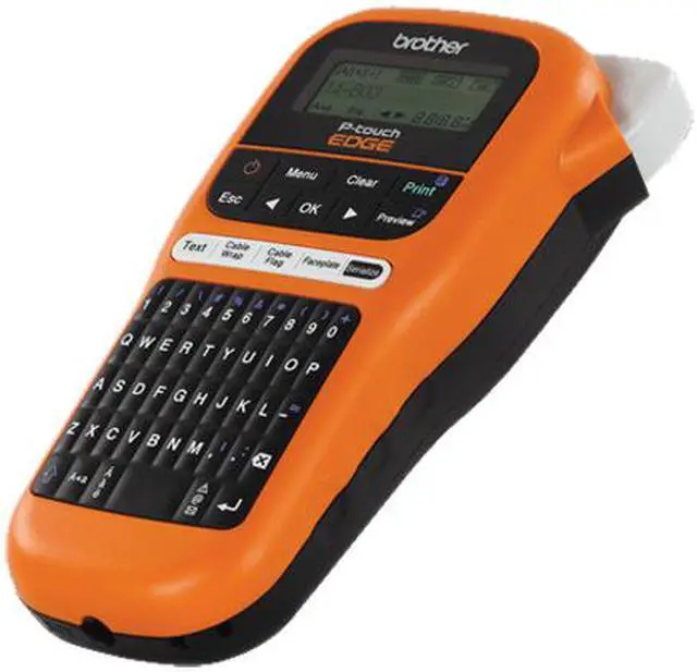 Alt view image 2 of 3 - Brother PT-E110 Industrial Handheld Mobile Labeling Tool Kit, QWERTY Keyboard (Requires 6 AAA Alkaline Batteries or AC Adapter (AD-24) Sold Separately)