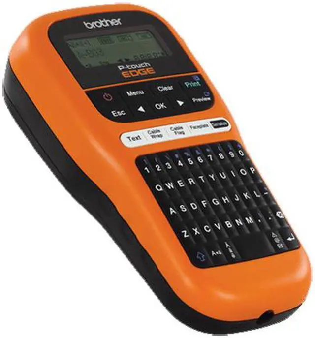 Alt view image 3 of 3 - Brother PT-E110 Industrial Handheld Mobile Labeling Tool Kit, QWERTY Keyboard (Requires 6 AAA Alkaline Batteries or AC Adapter (AD-24) Sold Separately)