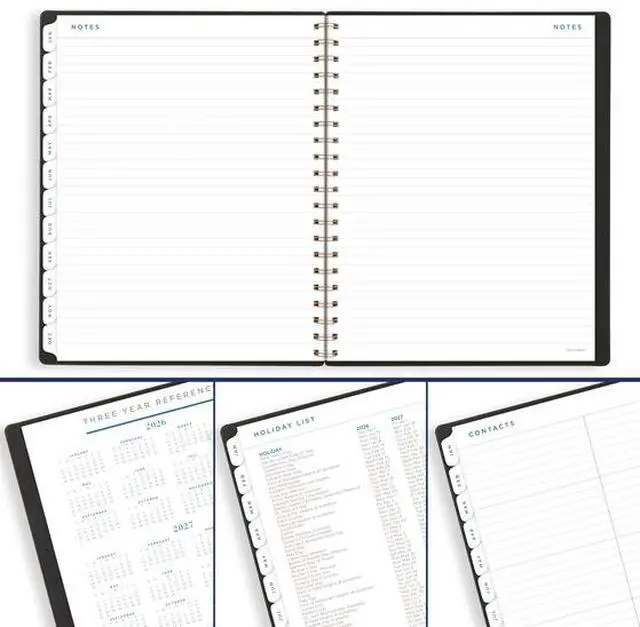 Alt view image 7 of 7 - AT-A-GLANCE® Signature 2026 Weekly Monthly Planner, Black, Large, 8 1/2" x 11"