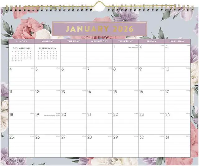Alt view image 2 of 2 - 2026 Blue Sky Monthly Wall Calendar, 15" x 12", Tula, January To December, 144076