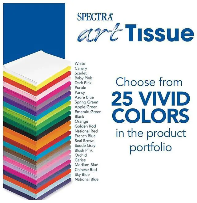 Alt view image 2 of 4 - Spectra 0059130 Deluxe Bleeding Tissue Paper, 20x30", Emerald Green (Pack of 24)