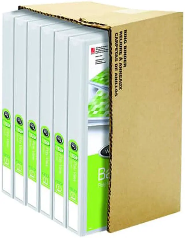 Alt view image 3 of 3 - Wilson Jones® Flex Poly View Binder, Round Ring, 5/8", Clear