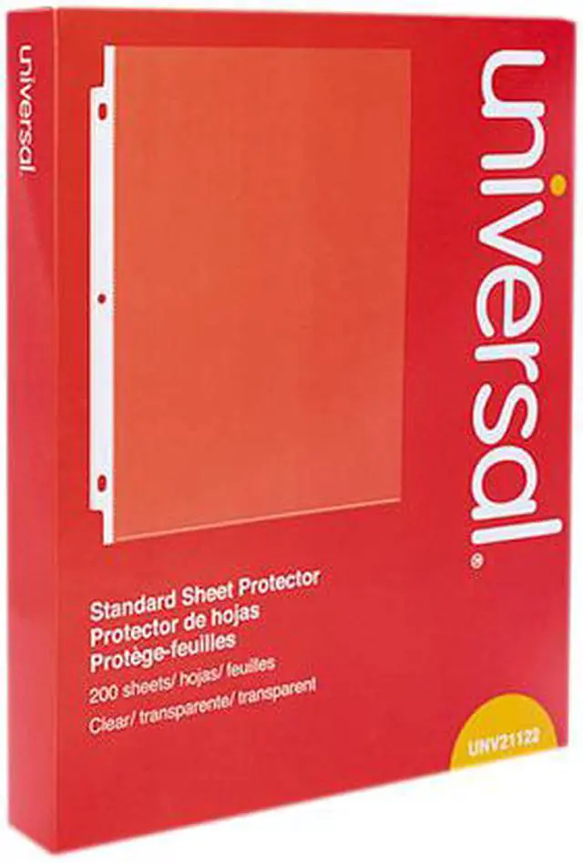 Alt view image 2 of 2 - UNIVERSAL Standard Sheet Protector Standard 8 1/2 x 11 Clear 200/Box 21122