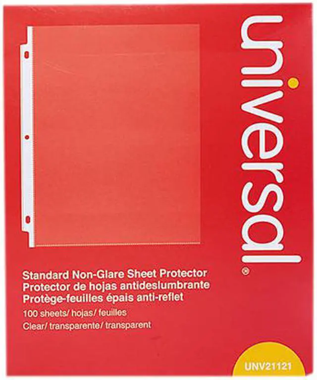Main image of UNIVERSAL Standard Sheet Protector Standard 8 1/2 x 11 Clear 100/Box 21121