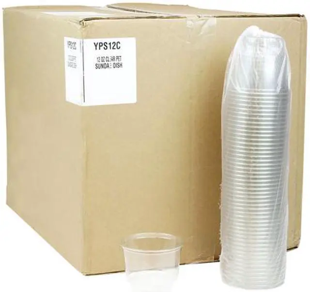 Alt view image 2 of 2 - Clear Sundae Dishes, 12 oz, 50 Dishes/Bag, 20 Bag/Carton YPS12C