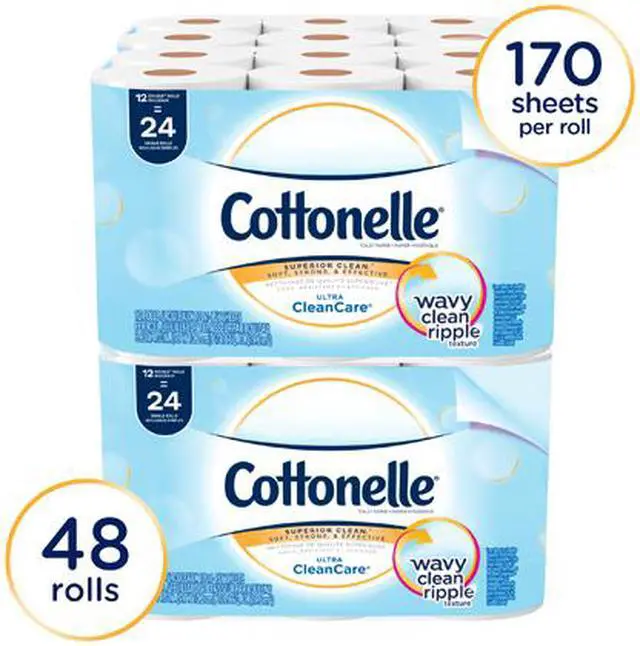 Alt view image 2 of 5 - Cottonelle Clean Care Standard Roll Bathroom Tissue