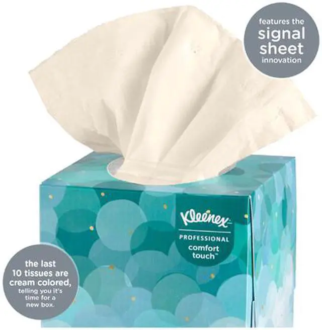 Alt view image 2 of 5 - Kleenex Facial Tissue Cube (21271), Upright Face Tissue Box, 6 Bundles / Case, 6 Boxes / Bundle, 36 Boxes / Case