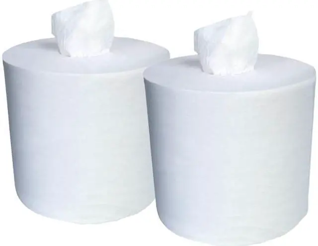 Alt view image 2 of 5 - WypAll L30 DRC Towels (05820), Strong and Soft Wipes, Center-Pull Rolls, White, 300 Sheets / Roll, 2 Rolls / Case, 600 Wipes / Case