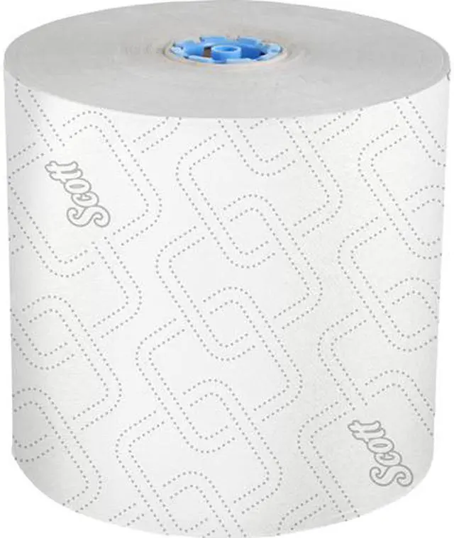 Main image of Scott Pro Hard Roll Paper Towels (25702) with Absorbency Pockets, for Scott Pro Electronic Hard Roll Towel Dispenser (Blue Core only), 1150' / Roll, 6 White Rolls / Case, 6,900 feet