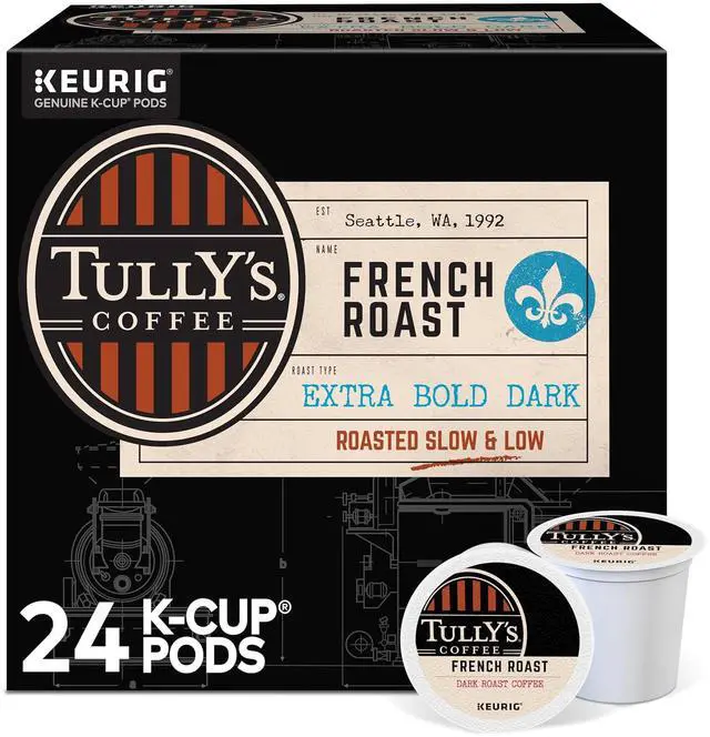 Alt view image 3 of 8 - Tully's Coffee French Roast, Keurig Single-Serve K-Cup Pods, Dark Roast Coffee, 24 Count/Box