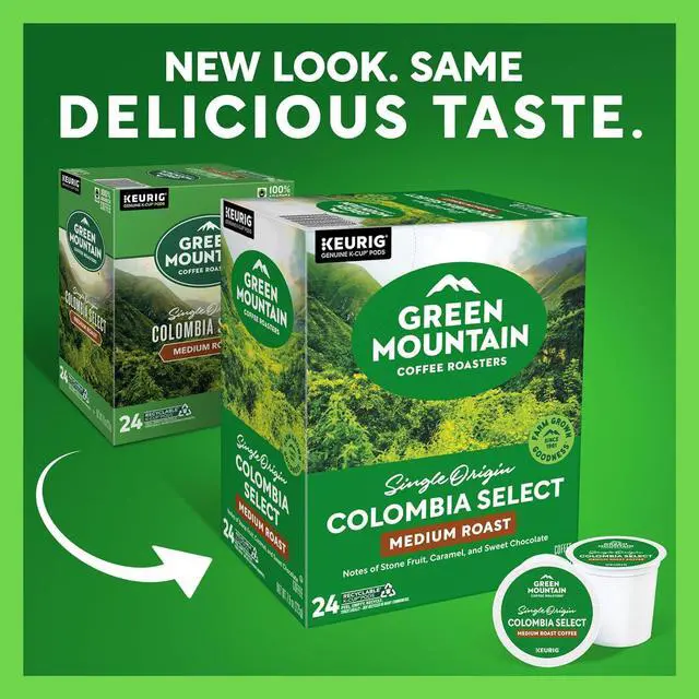 Alt view image 4 of 7 - Green Mountain Coffee Colombian Fair Trade Select Coffee, Keurig Single-Serve K-Cup Pods, Medium Roast Coffee, 96 Count/Carton
