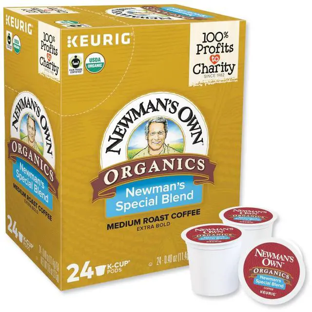 Alt view image 2 of 3 - Newman's Own Organics K-Cup, Keurig Single-Serve K-Cup Pods, Newman's Own Special Blend, Medium Roast, 96 Count/ Carton