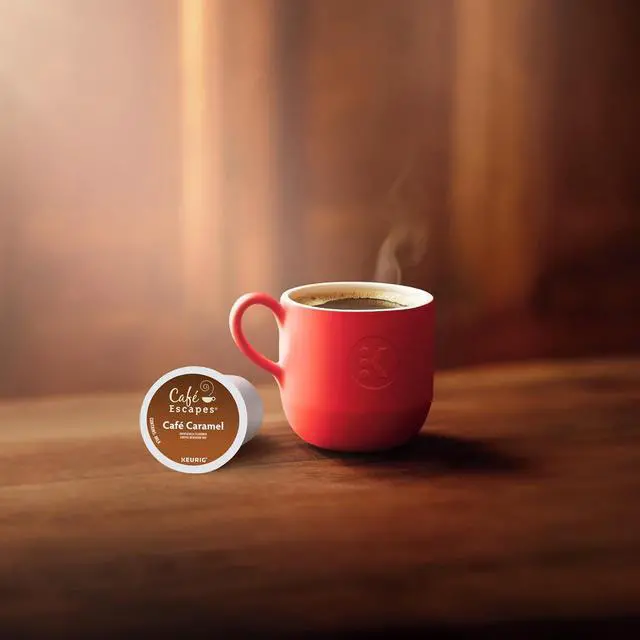 Alt view image 5 of 8 - Café Escapes Café Caramel, Keurig Single-Serve K-Cup Pods, 24 Count/Box