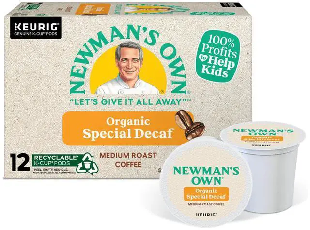 Alt view image 3 of 3 - Newman's Own Special Decaf Coffee, Keurig Single-Serve K-Cup Pods, Medium Roast Coffee, 24 Count/Box (4051)