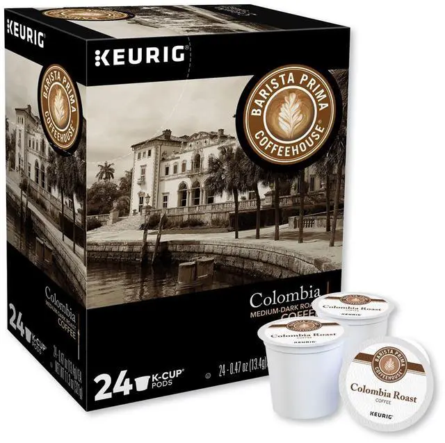 Alt view image 2 of 2 - Barista Prima Coffeehouse Colombia Coffee, Keurig Single-Serve K-Cup Pods, Medium Dark Roast Coffee, 24 Count/Box (6613)