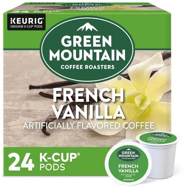 Main image of Green Mountain Coffee Roasters French Vanilla Coffee, Keurig Single-Serve K-Cup Pods, Light Roast Coffee, 24 Count/Box (6732)