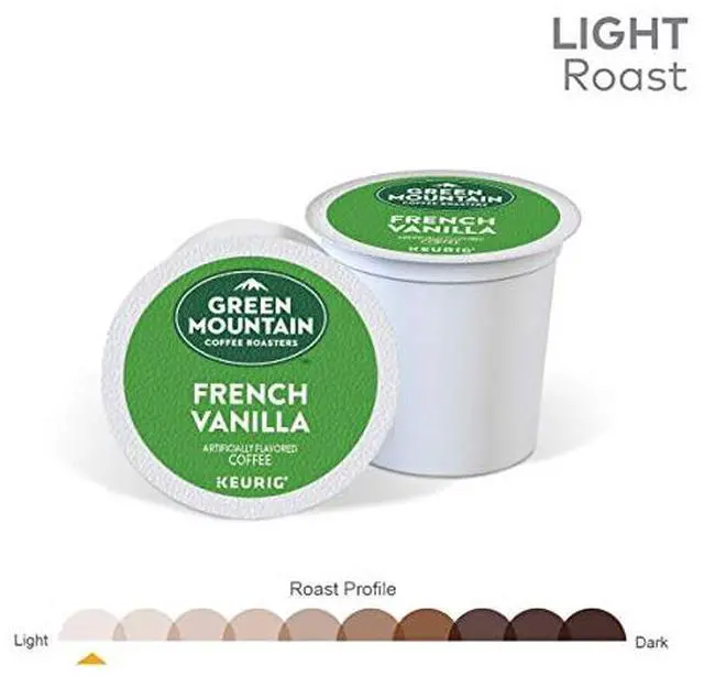 Alt view image 4 of 11 - Green Mountain Coffee Roasters French Vanilla Coffee, Keurig Single-Serve K-Cup Pods, Light Roast Coffee, 24 Count/Box (6732)