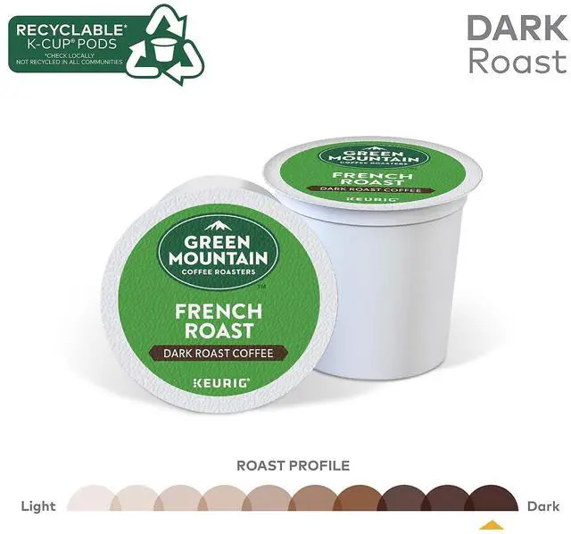 Alt view image 7 of 7 - Green Mountain Coffee Roasters French Roast Coffee, Keurig Single-Serve K-Cup Pods, Dark Roast Coffee, 24 Count