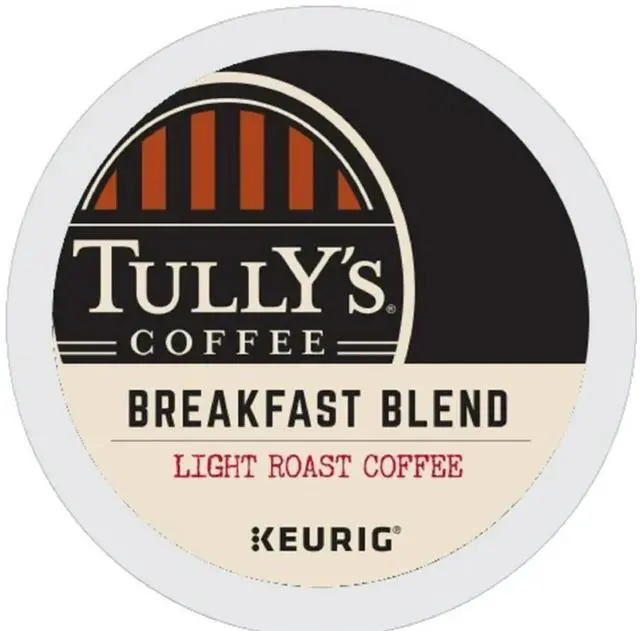 Alt view image 6 of 7 - Tully's Coffee Breakfast Blend Coffee, Keurig Single-Serve K-Cup Pods, Light Roast Coffee, 24 Count/Box (192719)